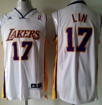 Revolution 30 Los Angeles Lakers -17 Jeremy Lin White Stitched NBA Jersey