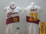 Autographed Cleveland Cavaliers -23 LeBron James White Stitched New NBA Jersey