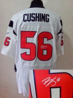 Nike Houston Texans -56 Brian Cushing White Mens Stitched NFL Elite Autographed Jersey
