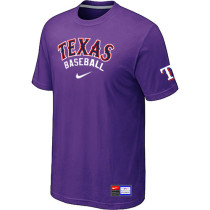 Texas Rangers Purple Nike Short Sleeve Practice T-Shirt