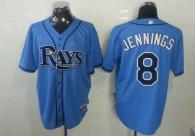 Tampa Bay Rays #8 Desmond Jennings Light Blue Cool Base Stitched MLB Jersey