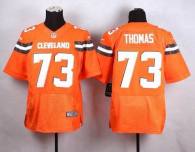 Nike Cleveland Browns -73 Joe Thomas Orange Alternate Stitched NFL New Elite Jersey