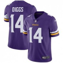 Nike Vikings -14 Stefon Diggs Purple Team Color Stitched NFL Vapor Untouchable Limited Jersey