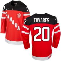 Olympic CA 20 John Tavares Red 100th Anniversary Stitched NHL Jersey