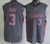 Los Angeles Clippers -3 Chris Paul Grey Graystone Fashion Stitched NBA Jersey
