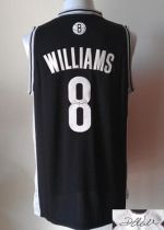 Revolution 30 Autographed Brooklyn Nets -8 Deron Williams Black Stitched NBA Jersey