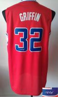 Revolution 30 Autographed Los Angeles Clippers -32 Blake Griffin Red Stitched NBA Jersey