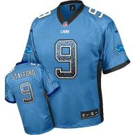 Nike Detroit Lions #9 Matthew Stafford Blue Team Color Men's Stitched NFL Elite Drift Fashion Jersey