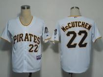Pittsburgh Pirates #22 Andrew McCutchen White Stitched MLB Jersey