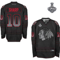 Chicago Blackhawks -10 Patrick Sharp Black Accelerator 2015 Stanley Cup Stitched NHL Jersey