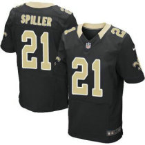 Nike New Orleans Saints -21 C J Spiller Black Team Color Stitched NFL Elite Jersey