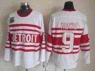 Detroit Red Wings -9 Gordie Howe White CCM Throwback 75TH Stitched NHL Jersey