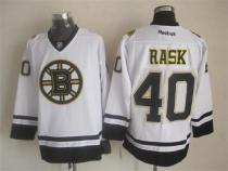 Boston Bruins -40 Tuukka Rask White Fashion Stitched NHL Jersey