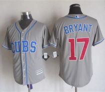 Chicago Cubs -17 Kris Bryant Grey Alternate Road New Cool Base Stitched MLB Jersey