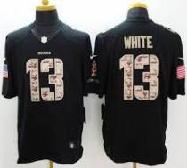 Nike Chicago Bears -13 Kevin White Black Stitched NFL Limited Salute to Service Jersey