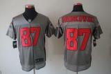 Nike New England Patriots -87 Rob Gronkowski Grey Shadow Mens Stitched NFL Elite Jersey