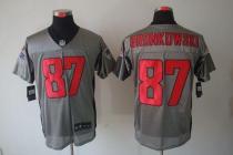 Nike New England Patriots -87 Rob Gronkowski Grey Shadow Mens Stitched NFL Elite Jersey