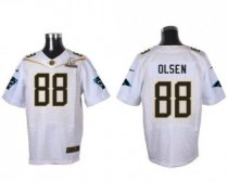 Nike Carolina Panthers -88 Greg Olsen White 2016 Pro Bowl Stitched NFL Elite Jersey