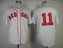 Boston Red Sox #11 Clay Buchholz White Cool Base Stitched MLB Jersey