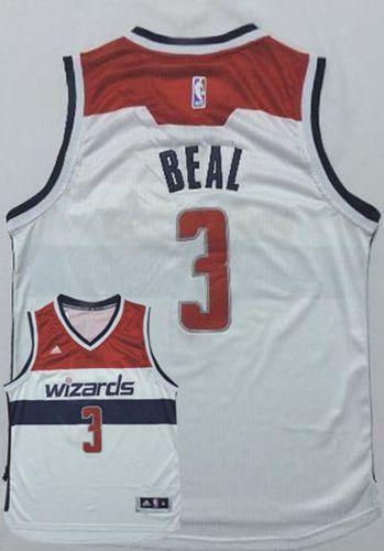 Washington Wizards -3 Bradley Beal New White Home Stitched NBA Jersey