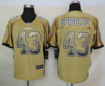 2013 NEW Nike New Orleans Saints 43 Sproles Drift Fashion Gold Elite Jersey