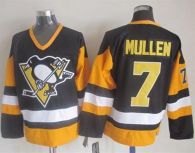 Pittsburgh Penguins -7 Joe Mullen Black CCM Throwback Stitched NHL Jersey