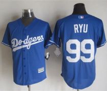 Los Angeles Dodgers -99 Hyun-Jin Ryu Blue New Cool Base Stitched MLB Jersey