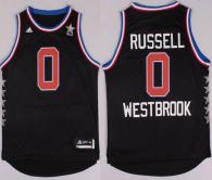 Oklahoma City Thunder -0 Russell Westbrook Black 2015 All Star Stitched NBA Jersey