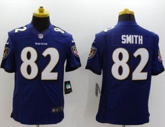Nike Baltimore Ravens -82 Torrey Smith Purple Team Color NFL New Limited Jersey