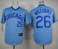 Chicago Cubs -26 Billy Williams Blue White Strip Cooperstown Throwback Stitched MLB Jersey