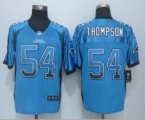 Nike Carolina Panthers -54 Shaq Thompson Blue Alternate Stitched NFL Elite Drift Fashion jersey