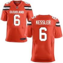 Nike Browns -6 Cody Kessler Orange Alternate Stitched NFL New Elite Jersey