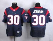 Nike Houston Texans #30 Kevin Johnson Navy Blue Team Color Men's Stitched NFL Elite Jersey