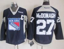 New York Rangers -27 Ryan McDonagh Navy Blue Practice Stitched NHL Jersey