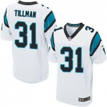 Nike Carolina Panthers -31 Charles Tillman White Stitched NFL Elite Jersey