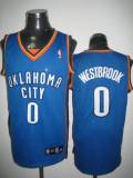 Oklahoma City Thunder -0 Russell Westbrook Stitched Blue NBA Jersey