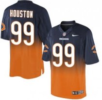 Nike Bears -99 Lamarr Houston Navy Blue Orange Stitched NFL Elite Fadeaway Fashion Jersey