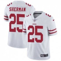 Nike 49ers -25 Richard Sherman White Stitched NFL Vapor Untouchable Limited Jersey