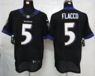 Nike Ravens -5 Joe Flacco Black Alternate Stitched NFL Elite Jersey