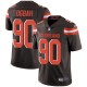 Nike Browns -90 Emmanuel Ogbah Brown Team Color Stitched NFL Vapor Untouchable Limited Jersey