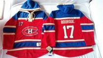 Montreal Canadiens -17 Rene Bourque Red Sawyer Hooded Sweatshirt Stitched NHL Jersey