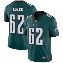 Nike Eagles -62 Jason Kelce Midnight Green Team Color Stitched NFL Vapor Untouchable Limited Jersey