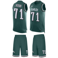 Eagles -71 Jason Peters Midnight Green Team Color Stitched NFL Limited Tank Top Suit Jersey