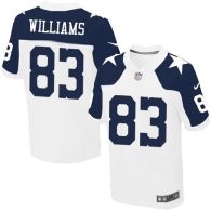 Nike Dallas Cowboys #83 Terrance Williams White Thanksgiving Throwback Men's Stitched NFL Elite Jers