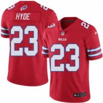 Nike Bills -23 Micah Hyde Red Stitched NFL Limited Rush Jersey