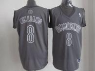 Brooklyn Nets -8 Deron Williams Grey Big Color Fashion Stitched NBA Jersey