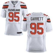 Nike Browns -95 Myles Garrett White Stitched NFL New Elite Jersey
