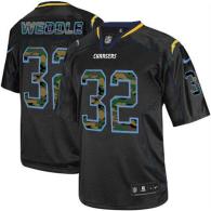 Nike San Diego Chargers #32 Eric Weddle Black Men’s Stitched NFL Elite Camo Fashion Jersey