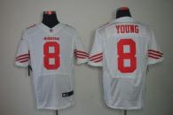 Nike San Francisco 49ers #8 Steve Young White Men‘s Stitched NFL Elite Jersey
