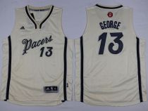 Indiana Pacers #13 Paul George Cream 2015-2016 Christmas Day Youth Stitched NBA Jersey